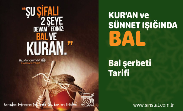 Peygamber Efendimizin Bal Şerbeti, Kur'an ve Sünnette Bal